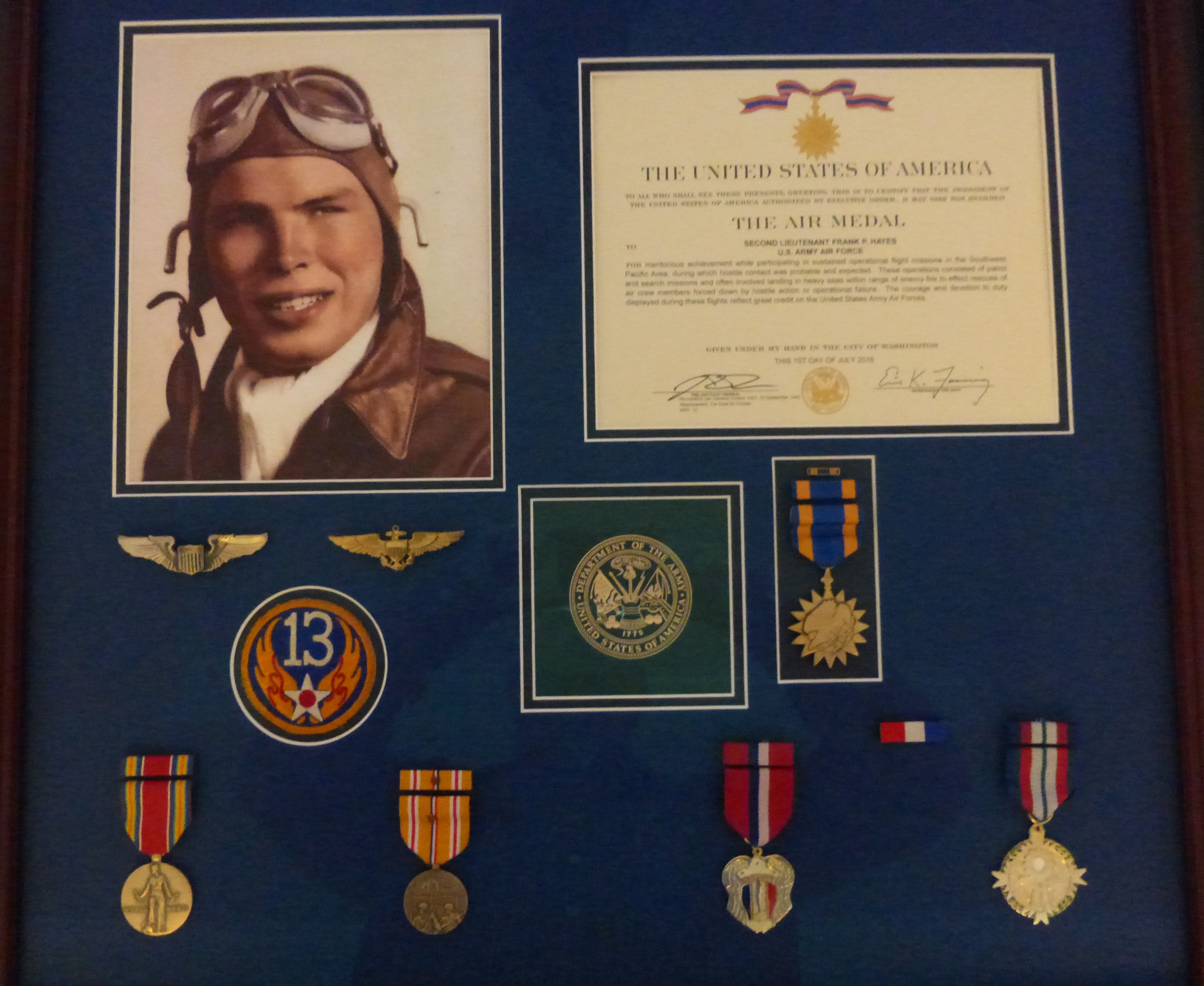 Bud Hayes USAAF Display