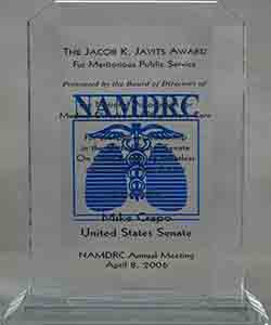 Jacobs Javits Award for Meritorious Public Service