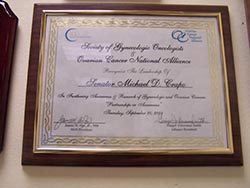 Congressional Recognition Society of Gynecologic Oncologists and the Ovarian Cancer National Alliance 2004